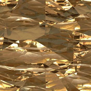 Seamless metallic gold background foil paper illustration