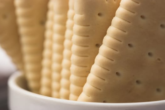 Stack of cookies close up