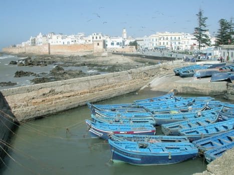  a postcard of Essaouira's fishing village in Morocco, Africa