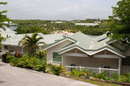 gorgeous villas on luxury resort surrounded by tropical nature, Antigua