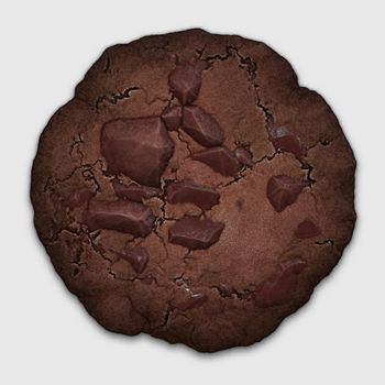 Chocolate Chip Cookie isolated with a clipping path