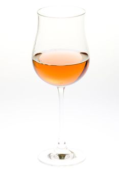 wineglass with ros� wine