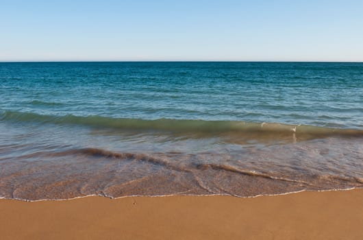 gorgeous beach in summertime (atlantic ocean) in Albufeira, Portugal