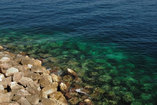 Stones and sea