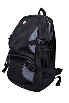 hiking backpack on a white background