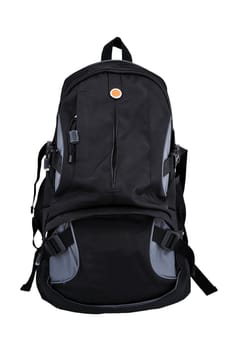 hiking backpack on a white background