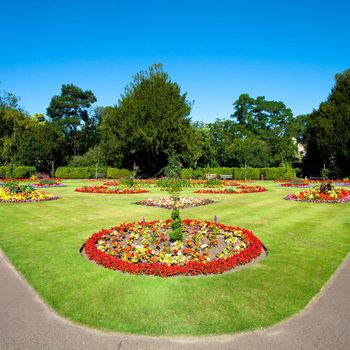 A nice formal garden in Bury St Edmunds, England