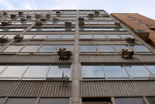 Facade of a factory building