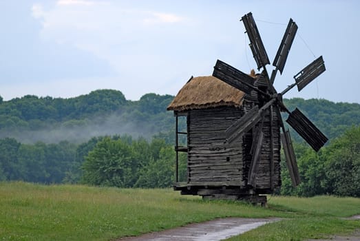 Old Windmill after the Rain