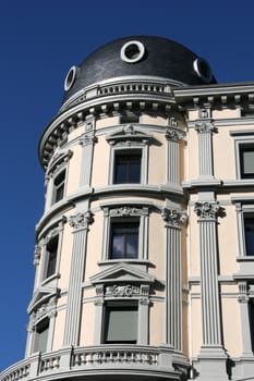 Decorative building in Zurich, Switzerland. Old architecture.