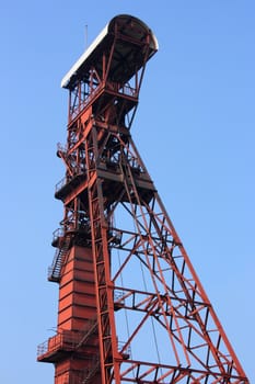 Former coal mine shaft in Hueckelhoven, North Rhine-Westphalia, Germany