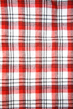 Red checkers cloth background