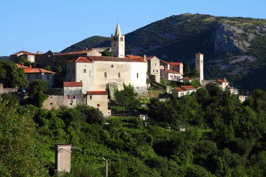 Croatia - Plomin on Istria peninsula. Typical Croatian old town.