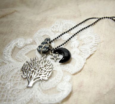 Necklace isolated on white background
