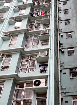 Close-up of Hong Kong public housing