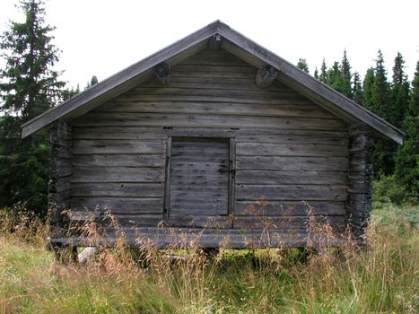 Old wooden house in the mountain
