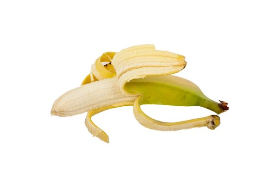 banana on white bacground