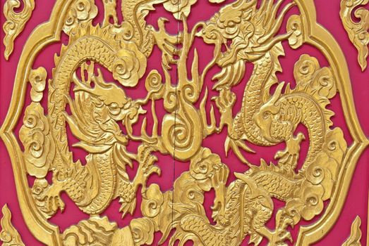 Chinese golden dragon background, can be use for related dragon concept design and background