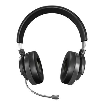 Headphone on white background. Isolated 3D image