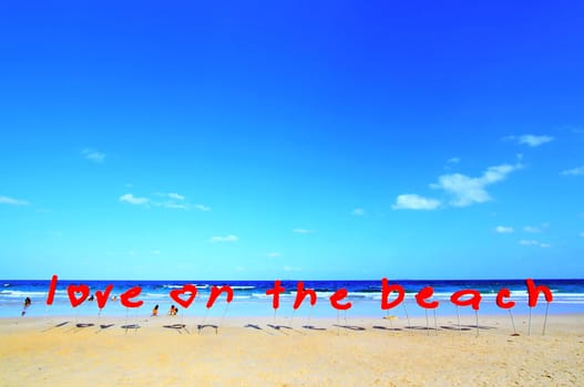 Love on the beach
