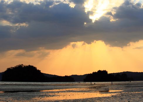 Sunset at Krabi Beach Thailand