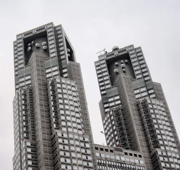 skyscraper with windows and glass and steel