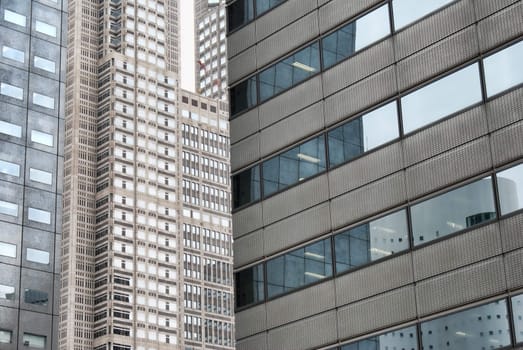 skyscraper with windows and glass and steel