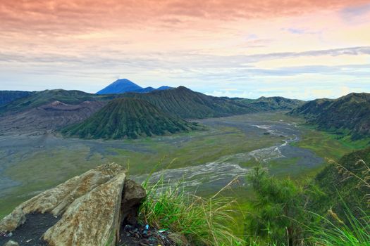 Volcanoes of Bromo National Park, East Java, Indonesia