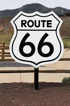 the nostalgic route 66 sign, USA