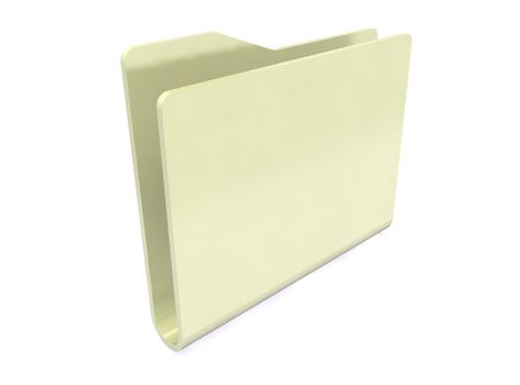 yellow folder paper icon on white background