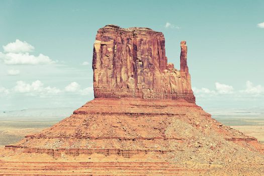 horizontal view of famous Monument Valley, USA
