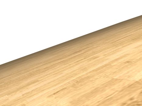 wooden floor on white background