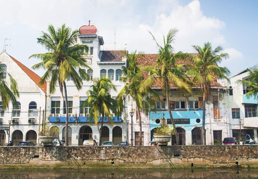 dutch colonial buildings in jakarta old town indonesia