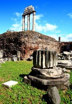 Ruin of Roman Forum, Rome Italy