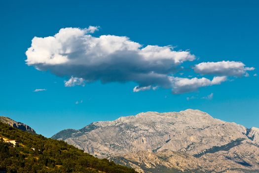 Clouds and Mountain Landscape in Croatia
