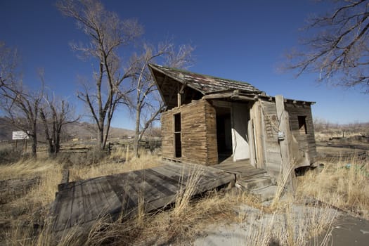 old abandoned shack barn house