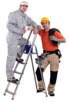 A team of tradesmen