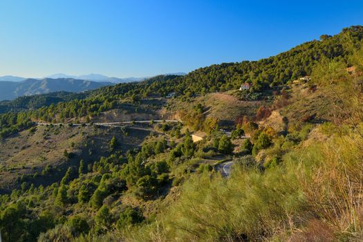 northern peaks of the mountains we go out of Malaga