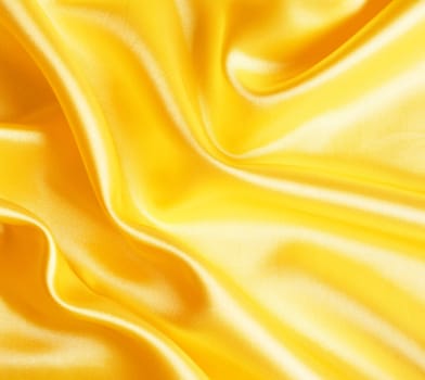 Smooth elegant golden silk can use as background 