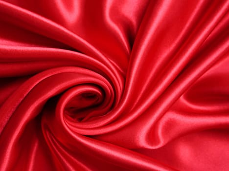 Smooth elegant red silk can use as background 