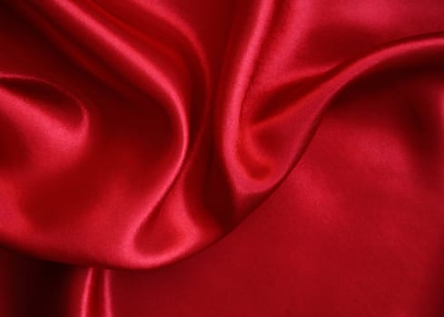 Smooth elegant red silk can use as background 

