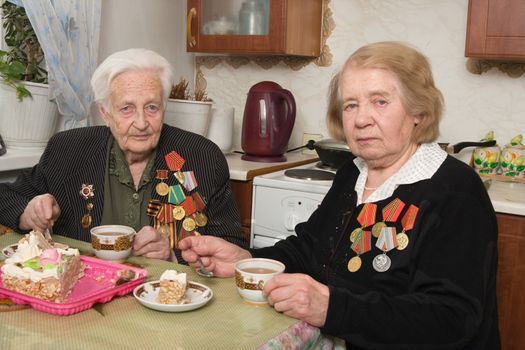 Two sisters veterans of war 1941-1945 with Germany