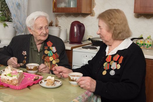 Two sisters veterans of war 1941-1945 with Germany