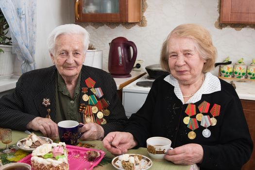 Two sisters veterans of war 1941-1945 with Germany