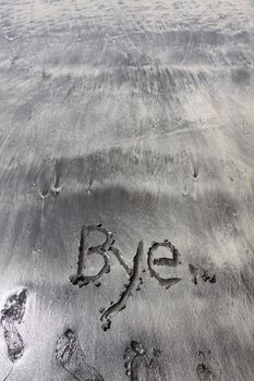 Bye on sand