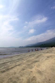 Beach in Hong Kong at day