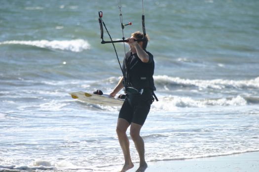 Kitesurfing