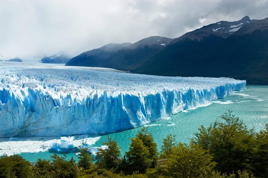 View of the magnificent Perito Moreno glacier, patagonia, Argentina.