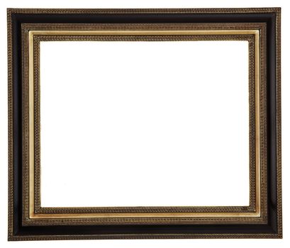 Gold square antique picture frame cutout art craft