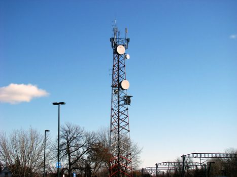 Communication & technology. Cellular tower